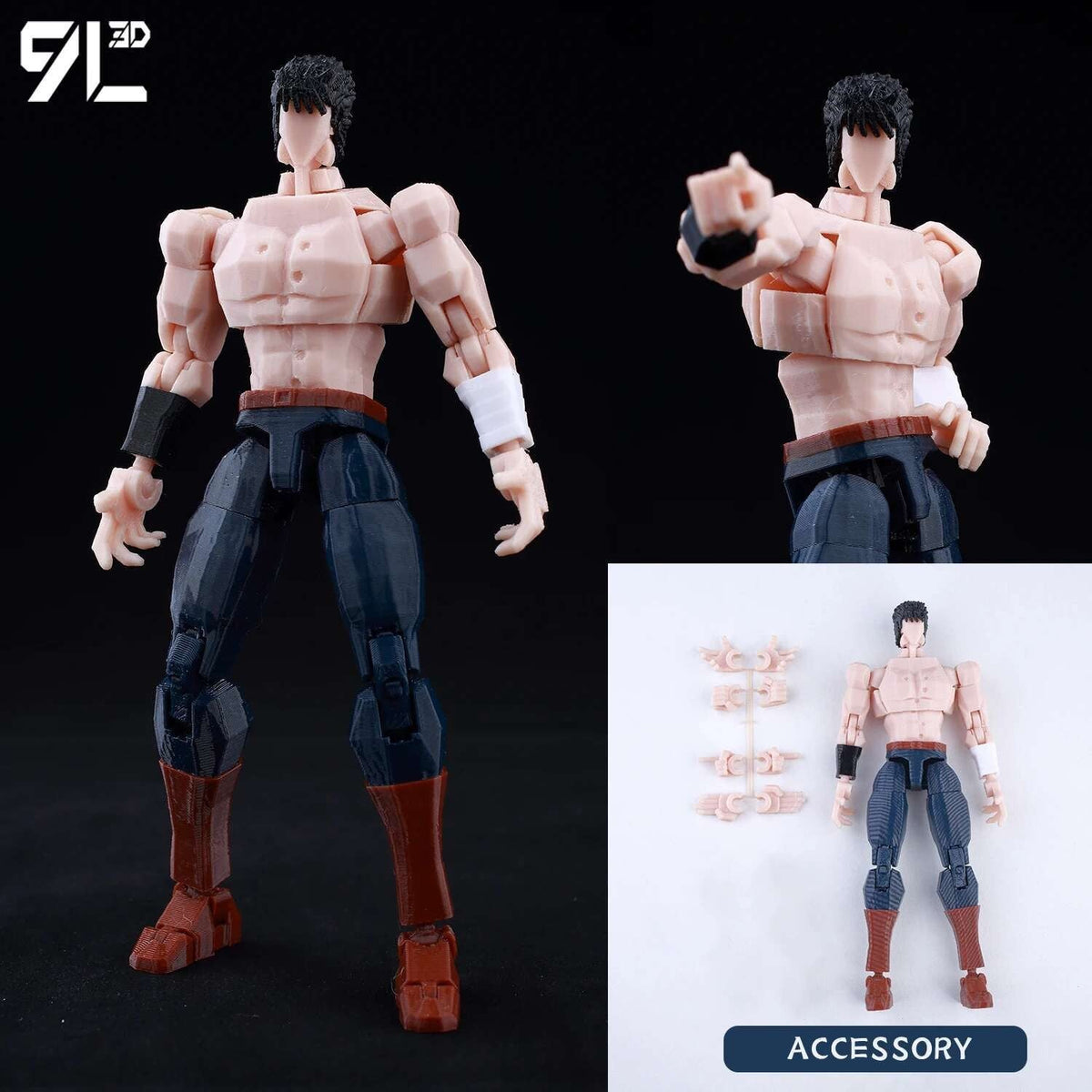 9L3D Lucky13 Titan 13 Ichigo Kurosaki Anime Action Figure Dummy 13 Sword Poseable Hollow Mask Model Birthday Surprise Decoration