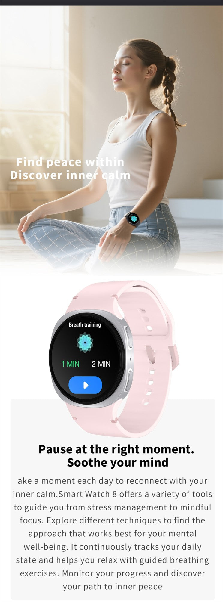 2026 Watch GPS Track Smart Watches For Men Women Sport Heart Rate Bluetooth Call NFC IP68 Waterproof Compass Smartwatch 8 Mini