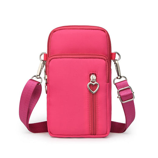 Men's multi-functional and women's simple mobile phone small bag, a niche crossbody bag for daily commuting