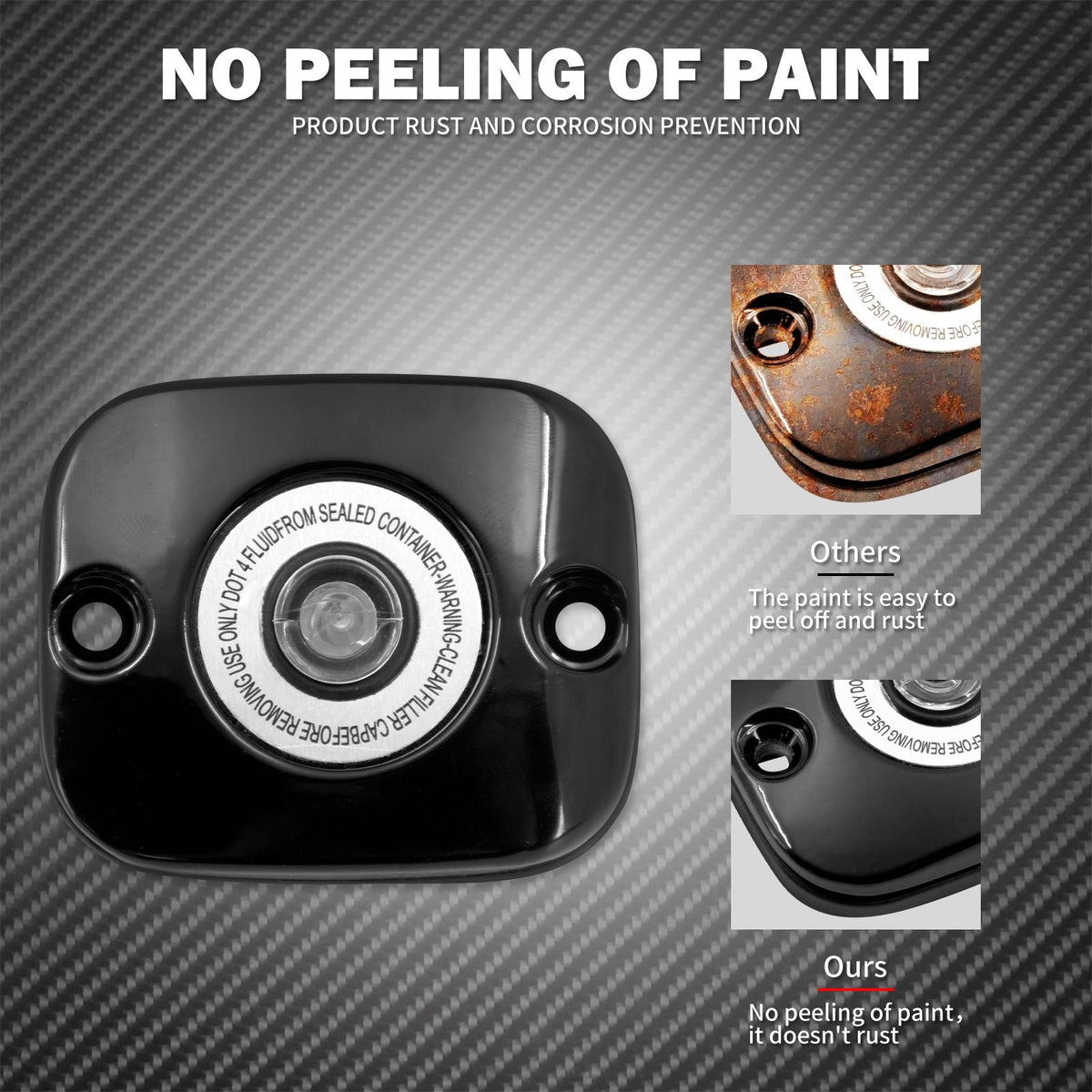 Front Brake Master Cylinder Cover Motorcycle For Harley Touring Road King Street Glide FLHR FLHT Dyna Fat Bob FXDF Softail FLSTF