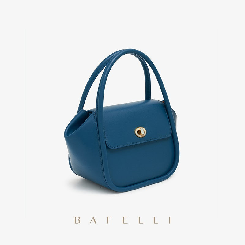 BAFELLI NEW 2025 WOMEN'S HANDBAG WINTER WOOL FASHION BENTO EVENING LEATHER ORIGINAL STYLE LUXURY BRAND PURSE SHOULDER CASUAL