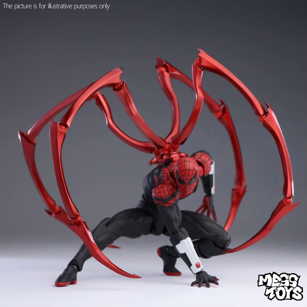 Mess Toys Superior Spider-Man Action Figure Doctor Octopus Peter Parker Anime Figurine Collectible Model Gifts Desktop Ornament