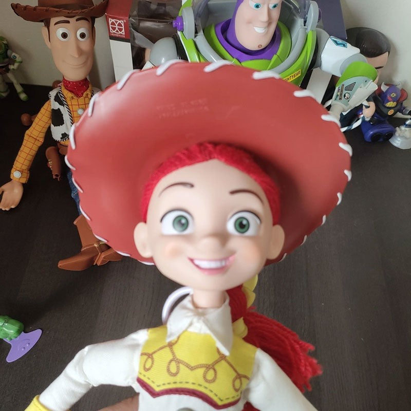 Anime Figurine Toy Story Action Figure Woody Jessie Buzz Lightyear Model Statue Desktop Decoration Ornament Collection Toy Gifts
