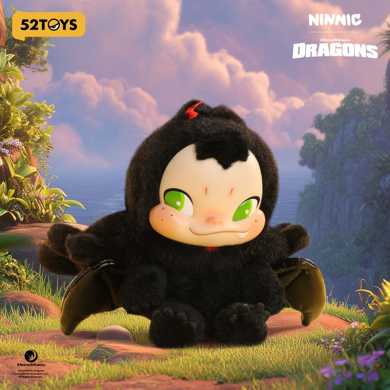 52TOYS NINNIC & TOOTHLESS Limited Edition Plush Toy, Height: 17cm/6.7inch