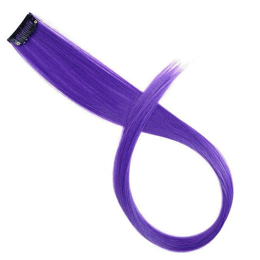 22Inch Synthetic Long Straight Clip In Hair Extensions High Temperature Hairpieces Rainbow Colors Hair Accessories for good 2026
