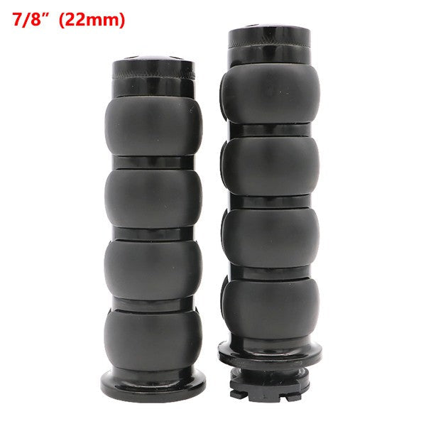 1" 25mm & 7/8'' 22mm Billet Rubber Flame Spike Hand Grips For Harley Honda Kawasaki Suzuki Yamaha Bikes Cruiser Chopper Custom