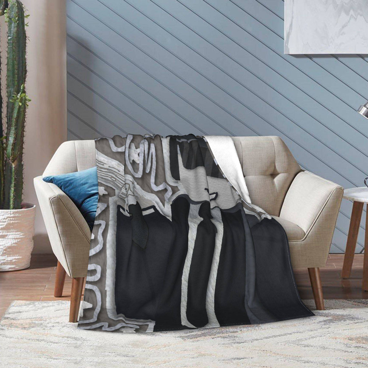 Forsaken Chance Profile Picture Blanket Quality Soft Throw Blanket Autumn Girls Boys Outdoor Street Trend Bedspread