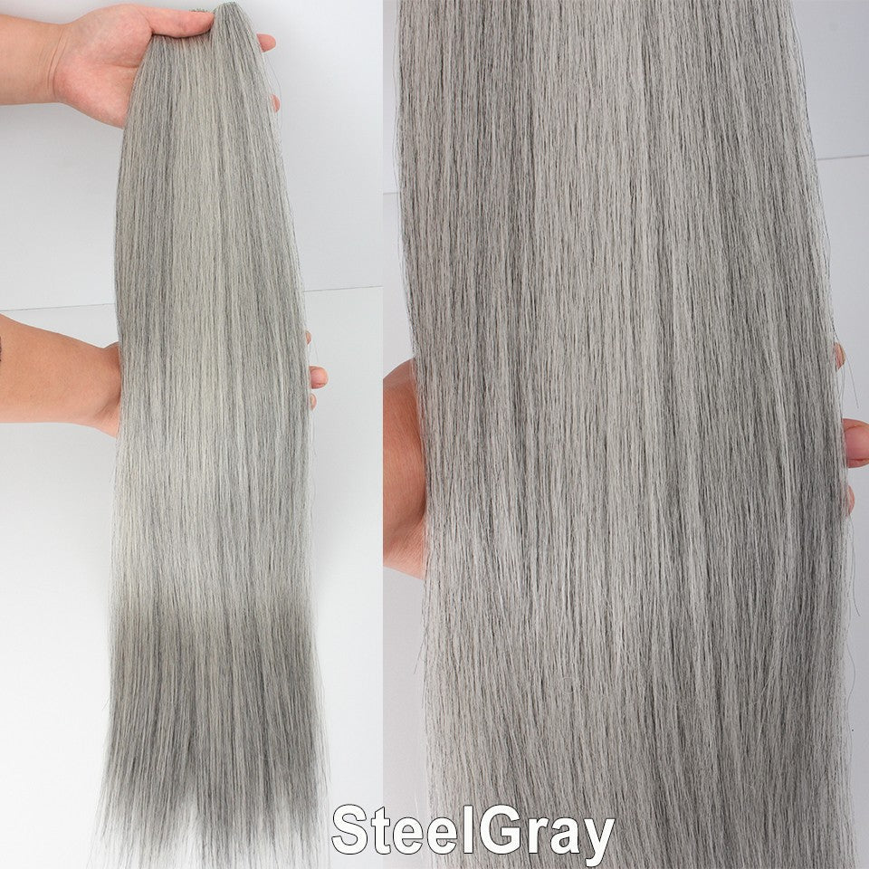 Russia Straight Hair Weave Bundles 65cm 200G Fiber Synthetic Hair Extensions Bio Protein Heat Resistant Ponytail Cosplay Hair