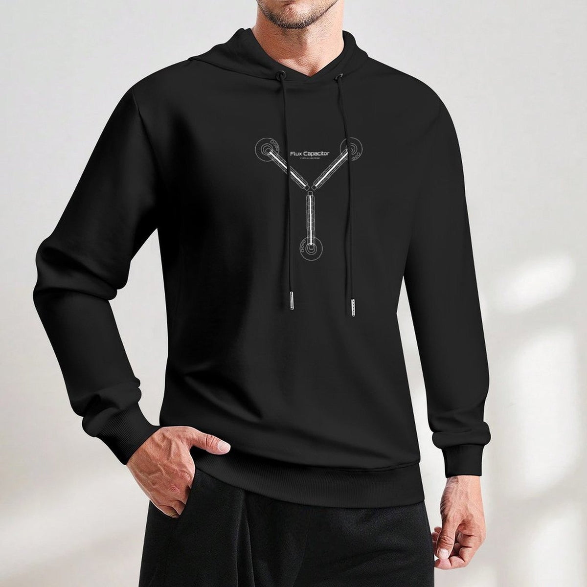 Flux Capacitor (White) Hoodie men's sweat-shirt set aesthetic clothing autumn jacket men men's autumn clothes graphic hoodies