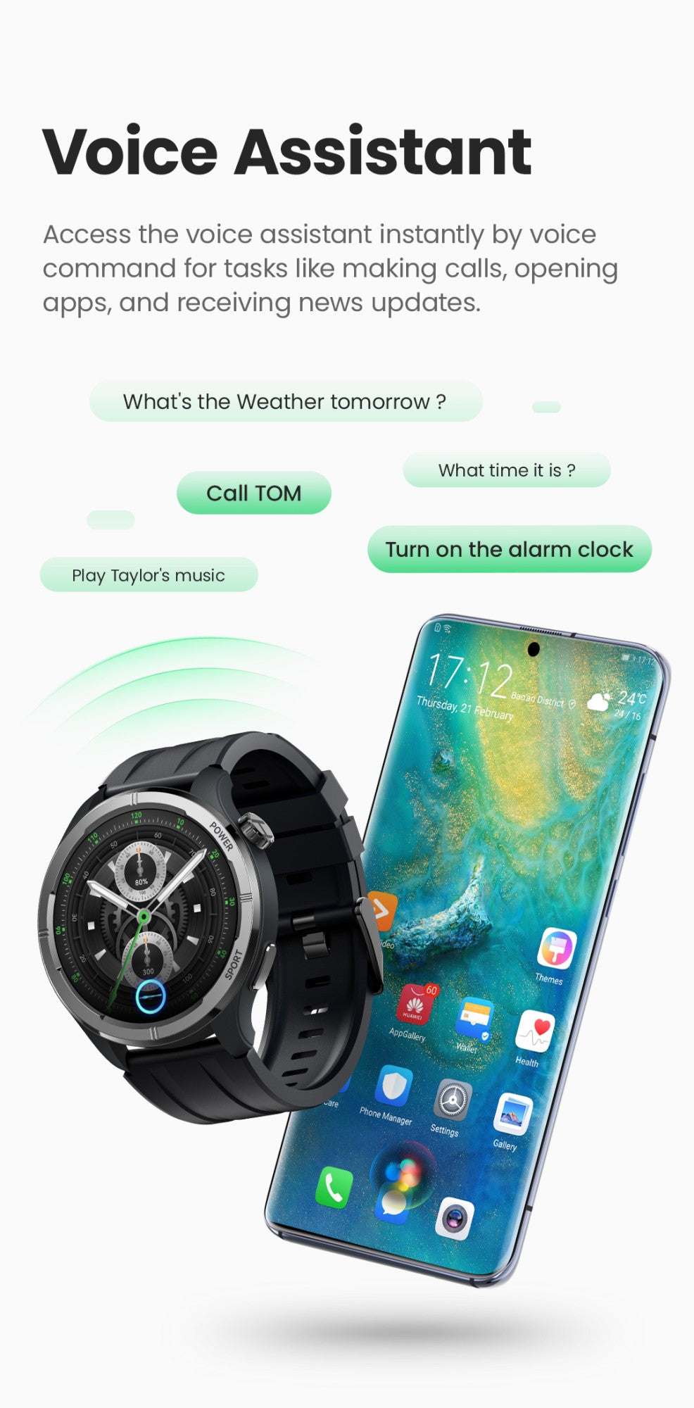 HAYLOU Solar Neo Smart Watch 1.53'' HD Display 24H Health Monitoring Bluetooth Call Smartwatch Men Women Smart Sport Watchs