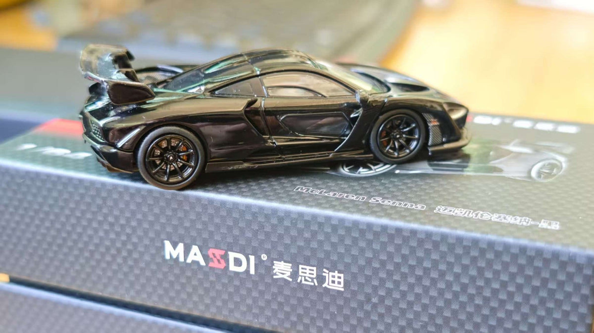 New In Stock Masdi 1:64 Mclaren Senna 1110 Special Edition Alloy Miniature Static Car Model Customized Boy Toys Gifts Collection