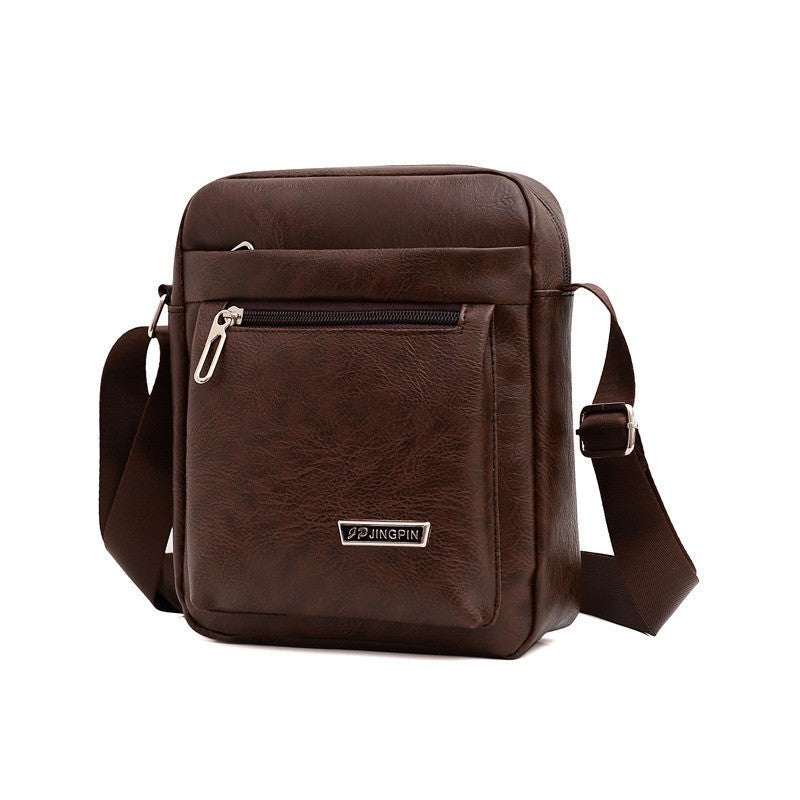 Men's PU Leather Crossbody Shoulder Bags High quality Tote Fashion Business Man Messenger Bag Leather Bags fanny pack