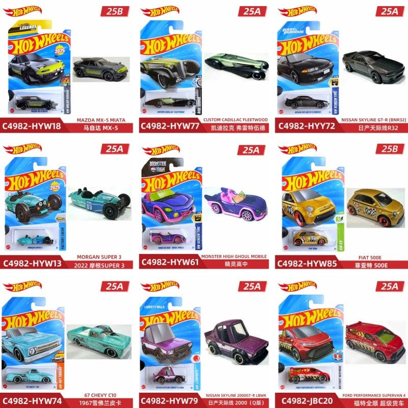 Original Hot Wheels Cars 2025 A Case Audi Quattro 1:64 Diecast Vehicle Model Cars Desktop Decoration Collection Toys Boy Gifts