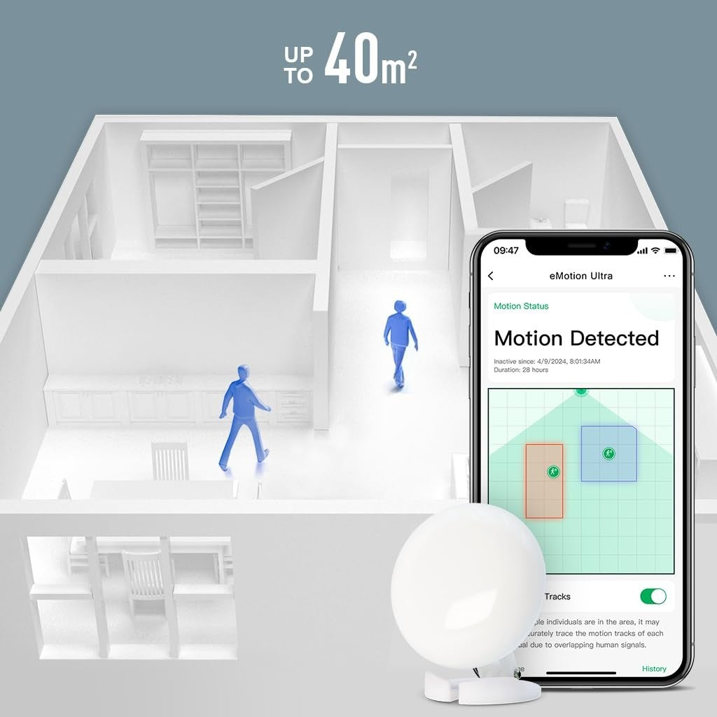 LinknLink Smart Home Bridge Emotion Presence Sensor, mmWave Radar WiFi Smart Motion Sensor,IR, Work with Alexa and Google Home