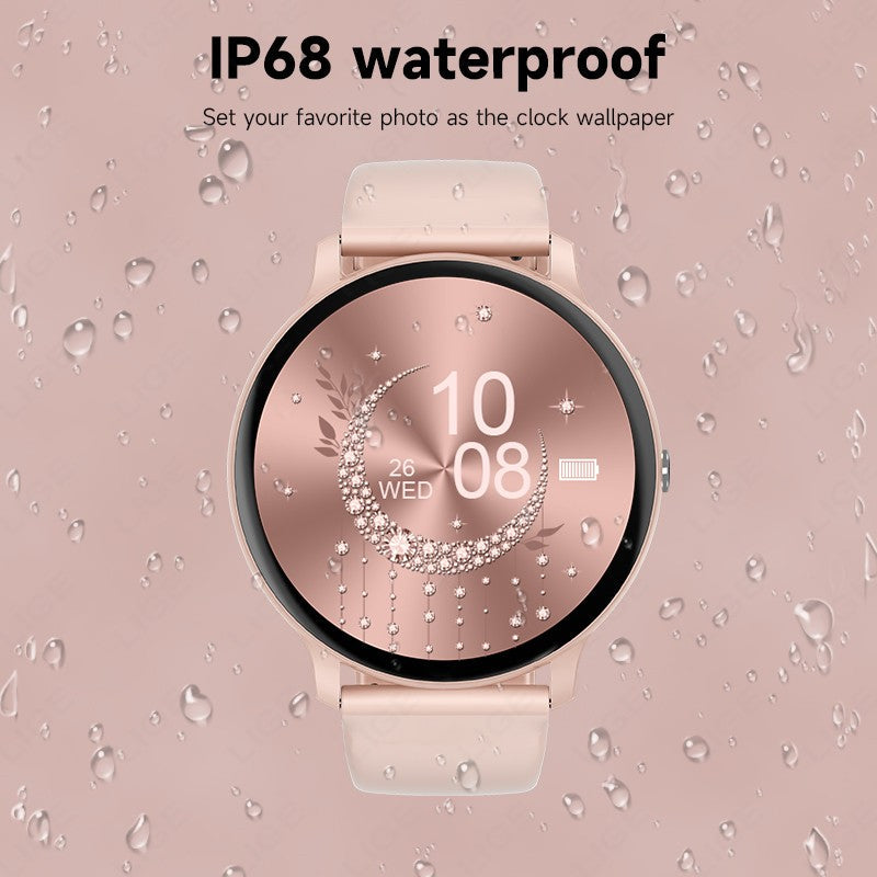 LIGE Smart Watch Women Men Bluetooth Call Sports Fitness Watches Heart Rate Health Monitor Smartwatch Ladies For Android iOS New