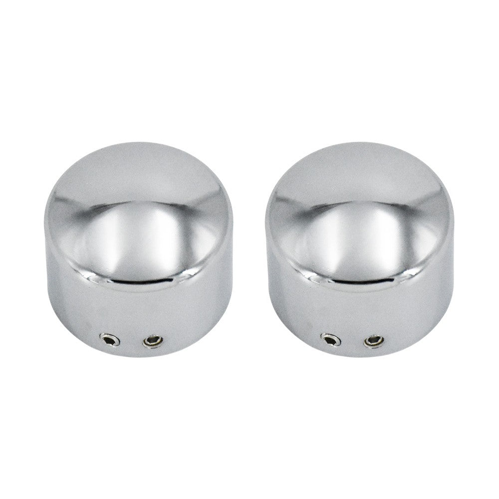 2pcs Motorcycle Front Axle Nut Cover Cap Bolt Black/Chrome For Harley Touring Softail Breakout Dyna Street Bob V-Rod Sportster