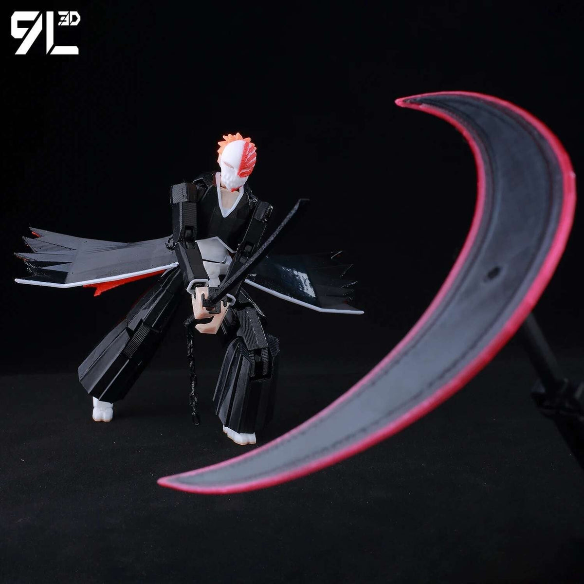 9L3D Lucky13 Titan 13 Ichigo Kurosaki Anime Action Figure Dummy 13 Sword Poseable Hollow Mask Model Birthday Surprise Decoration