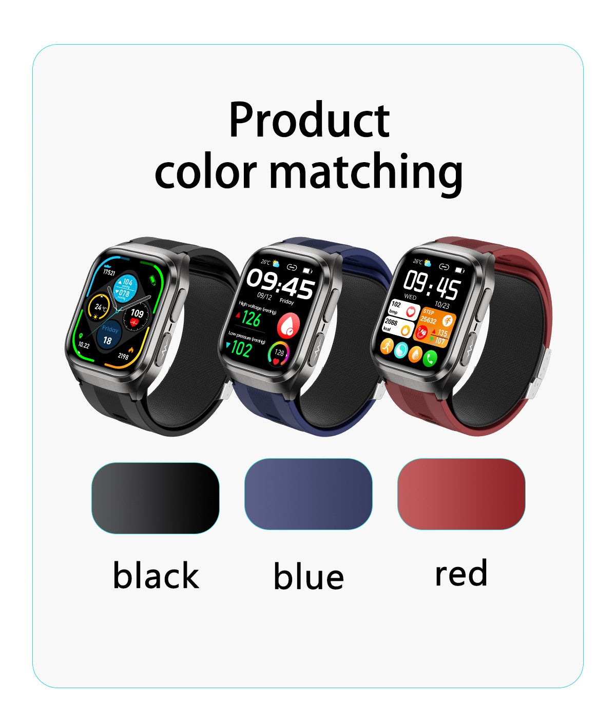 2025 New Nursing Grade Air Bag Smart Watch Men Blood Fat ECG+PPG Blood Pressure Broadcast NFC HD BT Call Health SmartWatch Woman