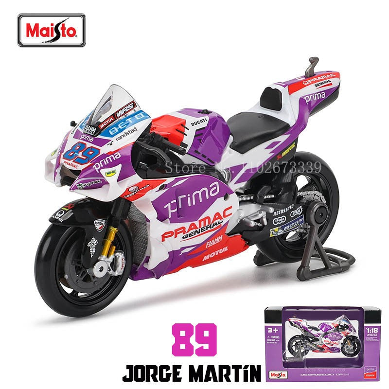 Maisto 1:18 NEW 2023 Ducati Lenovo Team #1 Bagnaia Champion Moto GP Racing casting alloy motorcycle Model collection gift toy