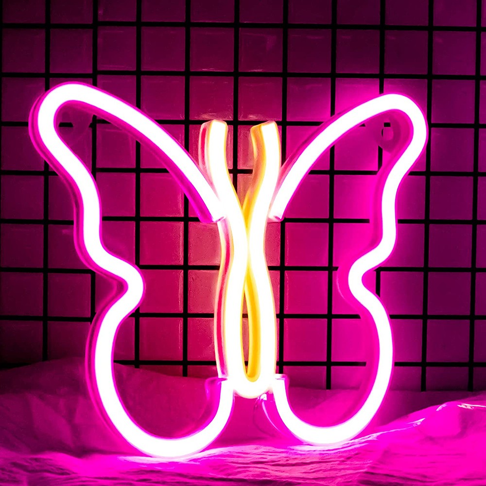USB/Battery LED Neon Lights Sign for Wall Art Decor Heart Gaming Bar Bedroom Decoration Hanging Neon Sign Party Alien Night Lamp