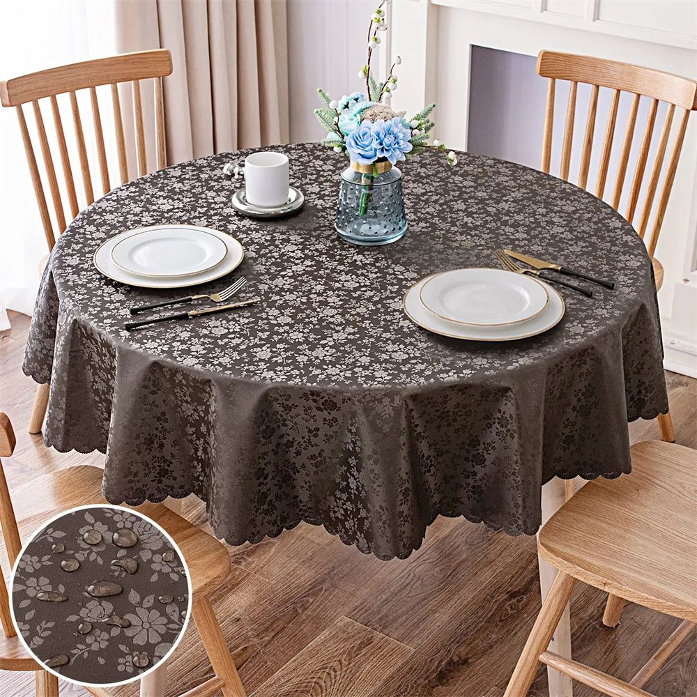 Olanly Waterproof Table Cloth Nordic Rectangular Tablecloth Round Tablecloth Non-slip Table Cover For Wedding Decor Dining Table