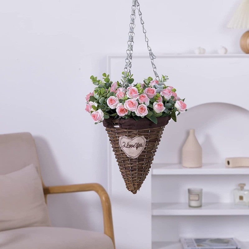 10 Heads pink Artificial Silk Rose Flowers Fake White Eucalyptus Peony Flower Bouquet, for Home Wedding Party Garden Decoration