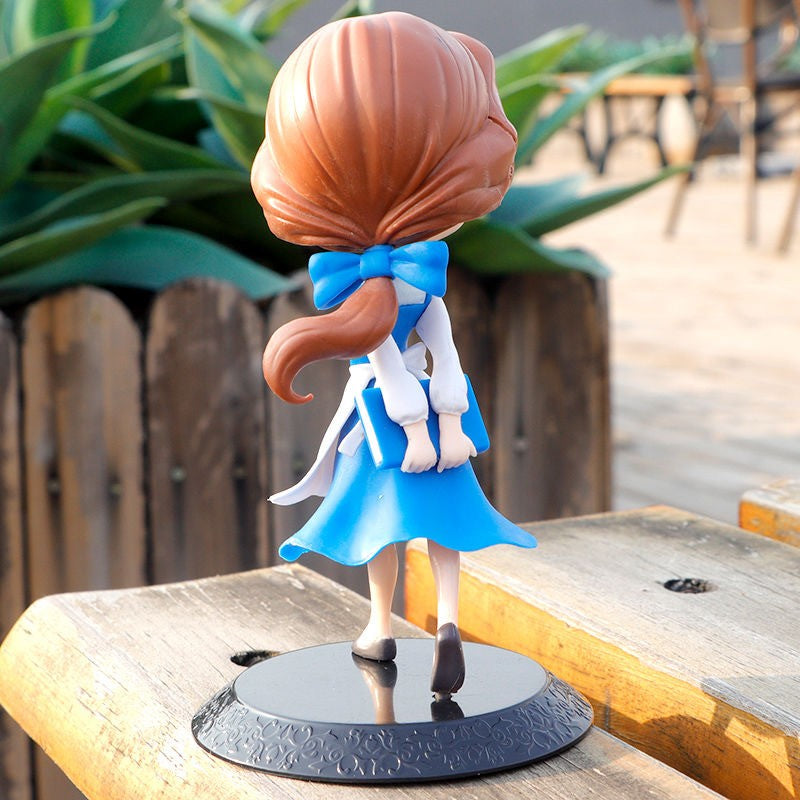 14cm Disney Q Posket Beauty and the Beast Toys Belle PVC Princess Figures Action Collectible Model Doll