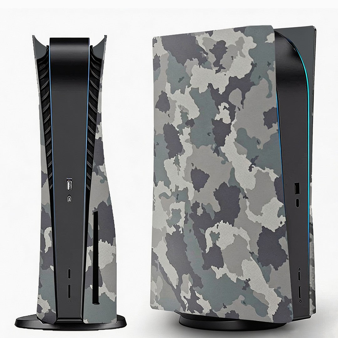 For PS5 Console Disc Version Camouflage Skin Faceplate Shell Console Replacement Backplate Shell For Playstation 5 Disc Edition