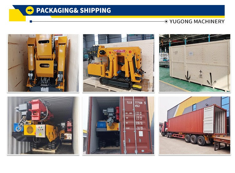 5 Ton Spider Crane with Modular Design, Quick-Change Attachments & Universal Tool Interface for Versatility
