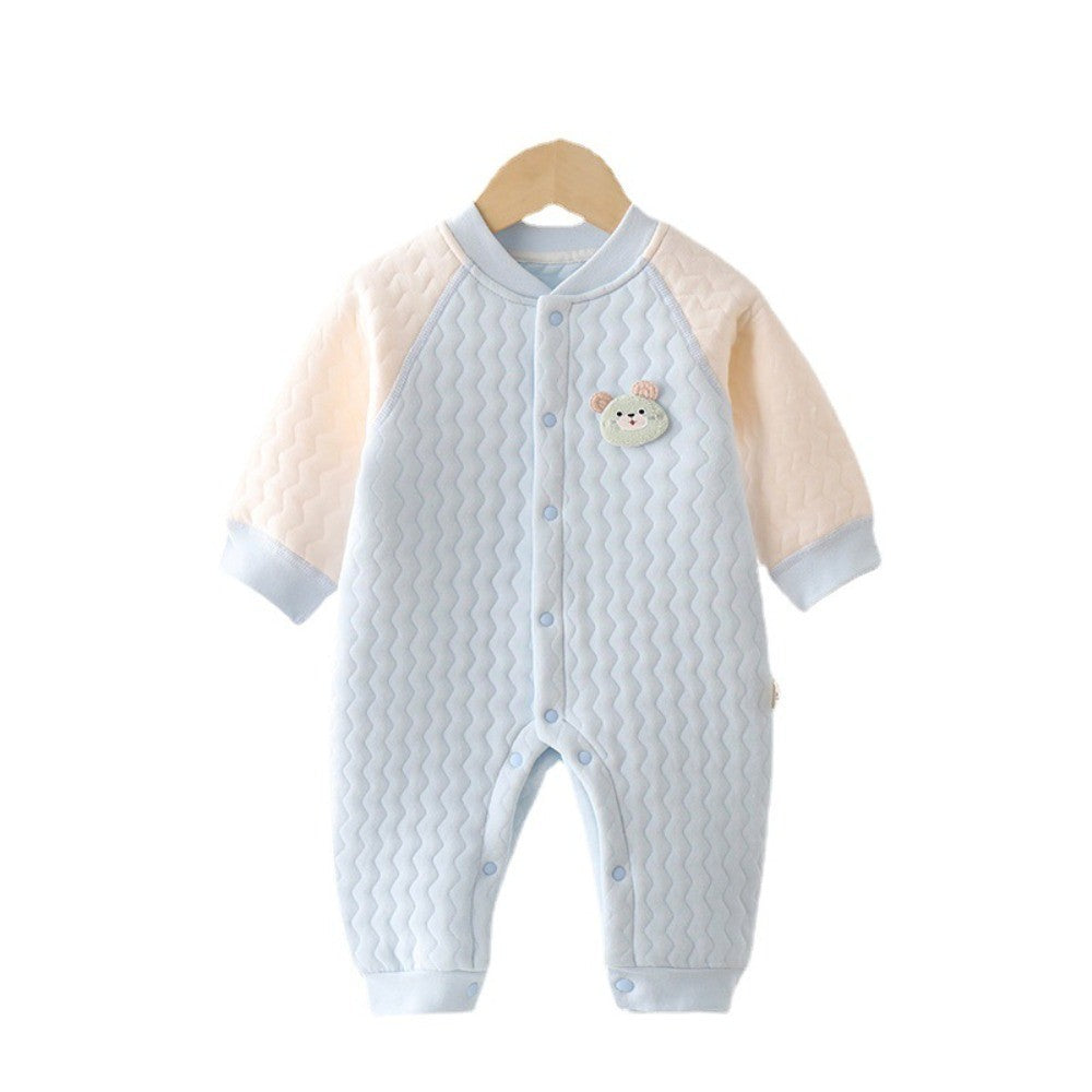 Autumn and Winter 0-18Months Baby Rompers Winter Newborn Girls Boys 100%Cotton Clothes of Long Seeve Infant Clothing Pajamas