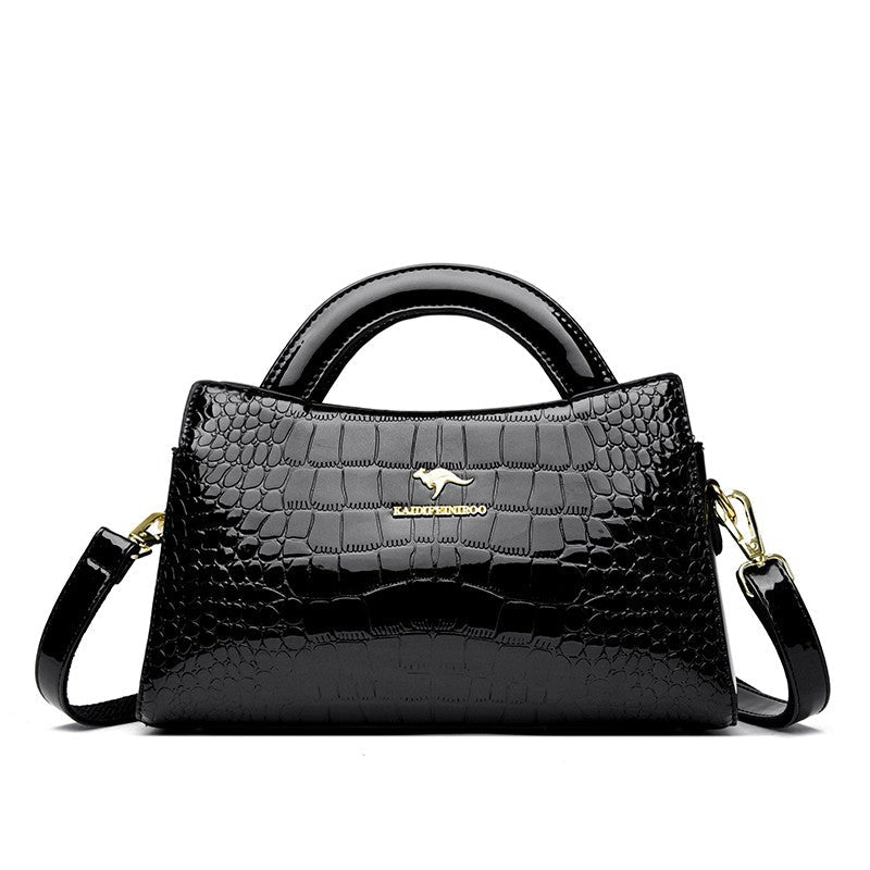 KAIDIFEINIROO Kangaroo Brand Alligator Pu Leather Shoulder Crossbody Bag Clutch Hand Bags for Mother Small Women Handbags New