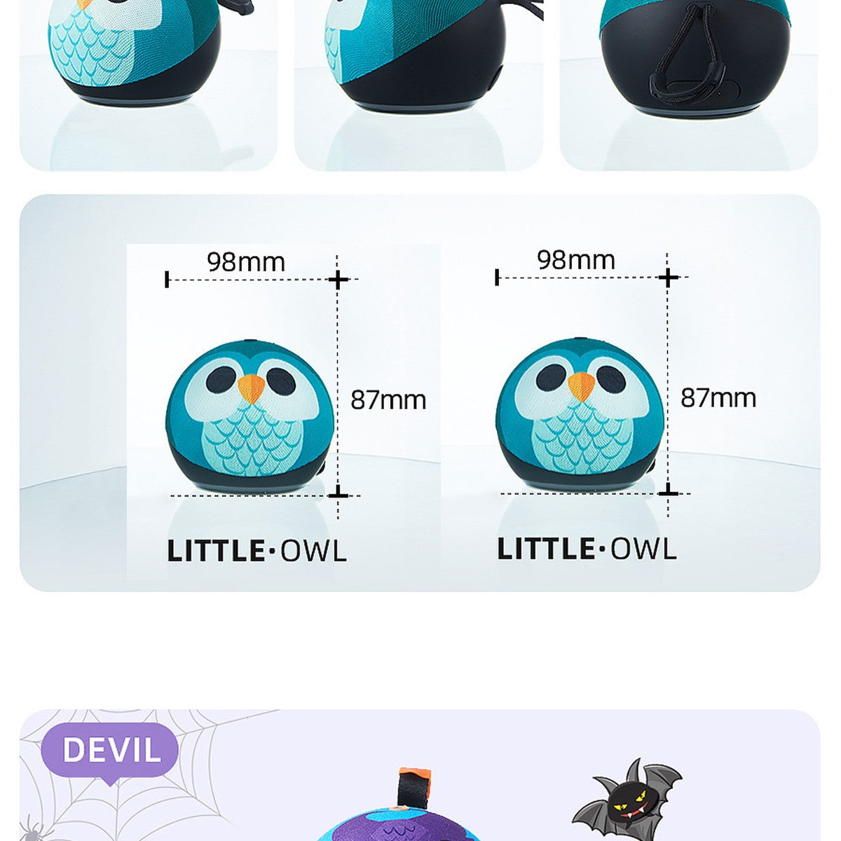 Mini Speakers Bluetooth Wireless Fm Radio Portable Multifunction Noise Cancelling Party Cartoon Birthday Gifts Smart Speakers