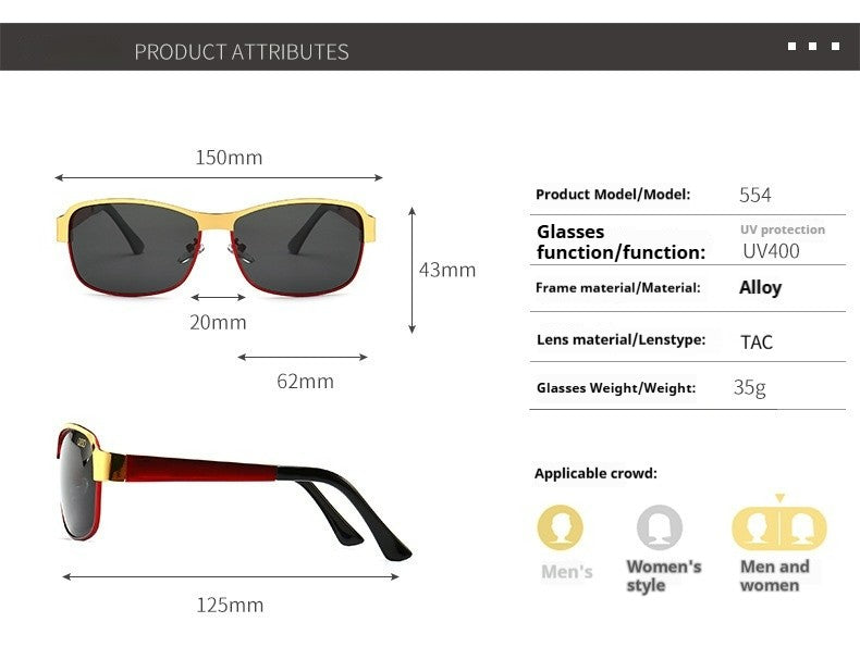 Audi Retro Oval UV400 Polarized Sunglasses for Men Women Motorcycle Glasses Anti-Glare Outdoor Adventure Shades 554