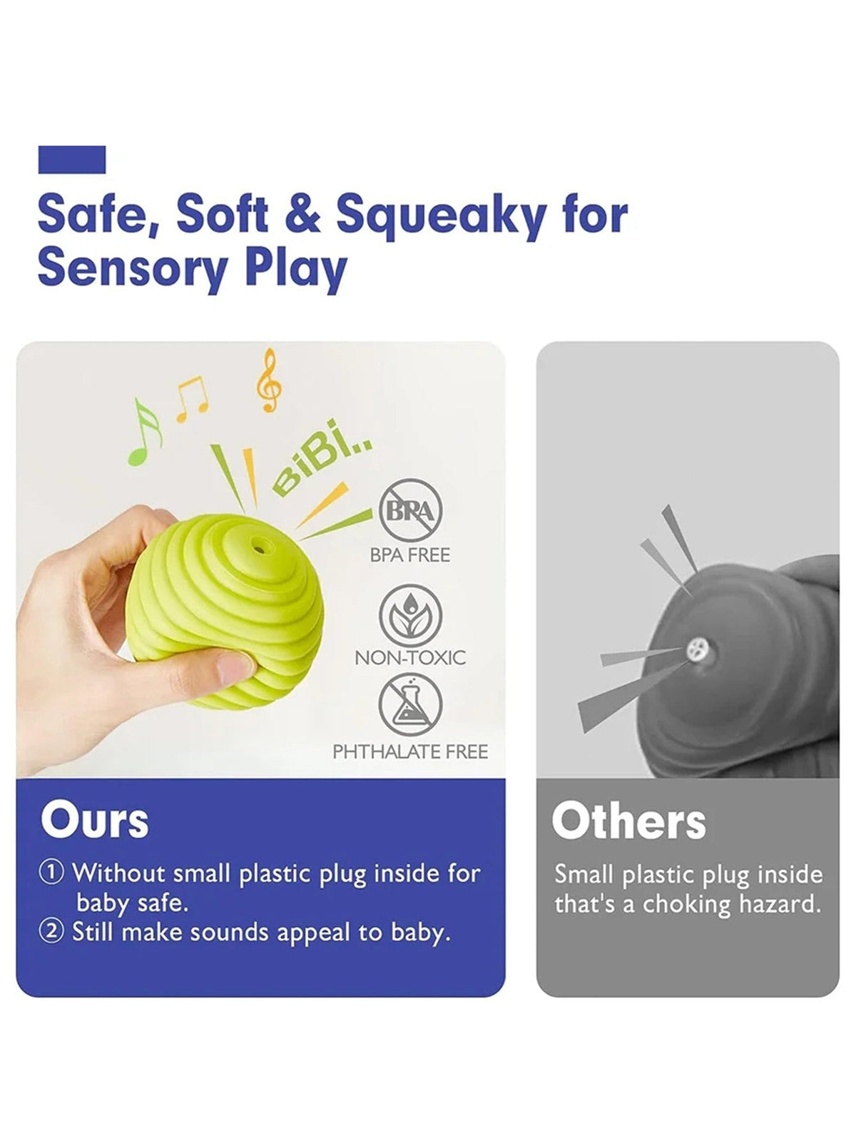 6 PCS Baby Toys Sensory Balls For Children Textured Hand Touch Ball Soft Massage Ball Infant Rattle Senses Toys