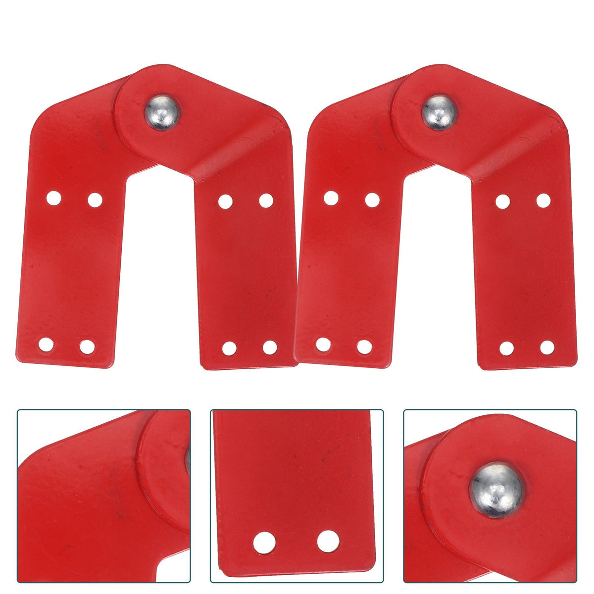 2pcs Galvanized Steel Hinges for Drawstring Ladder ATTIC Replacement Kit Step Ladder Parts Engineering Tools Construction
