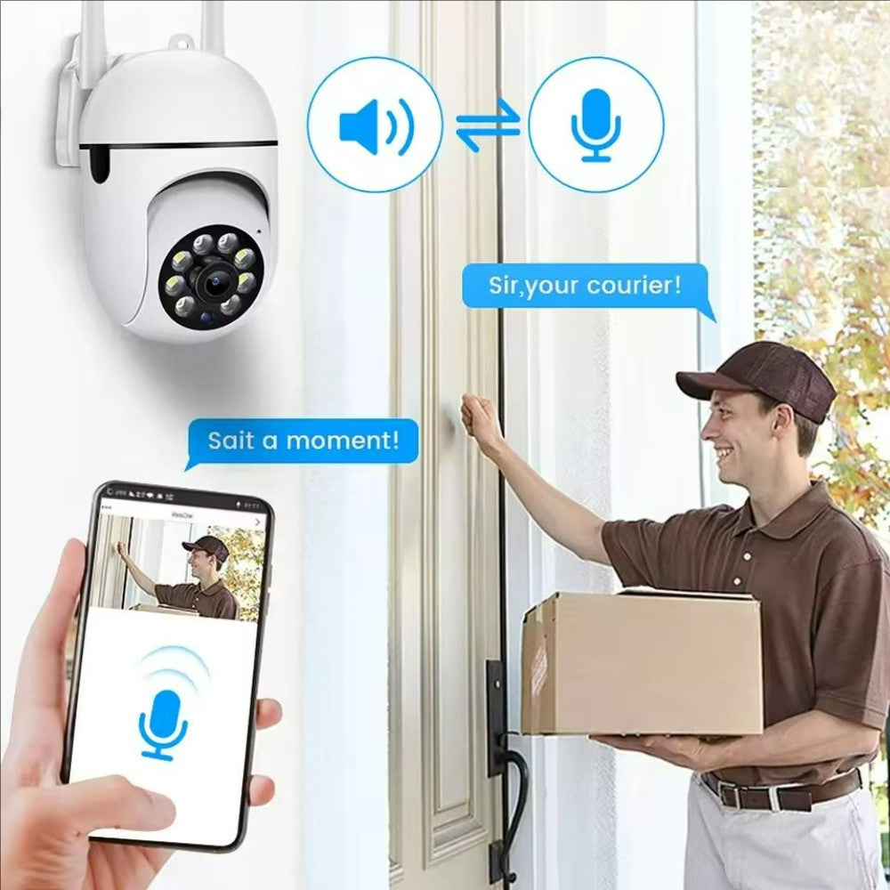 3MP Wifi IP Outdoor Wireless Security Surveillance PTZ Camera 4X Zoom Cameras AI Human Tracking Two-way Audio HD Night Color Cam