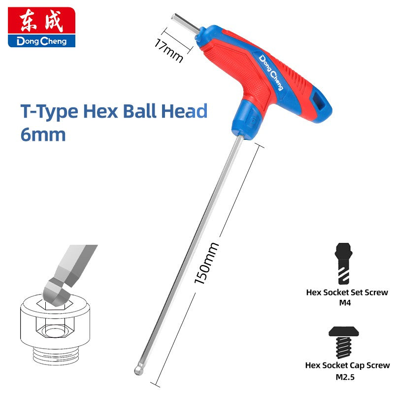 T-Handle Hex key allen wrench falt Ball/Flat head metric 2/2.5/3/4/5/6/8/10mm Home Auto Bike Repair Hand Tool Screwdriver