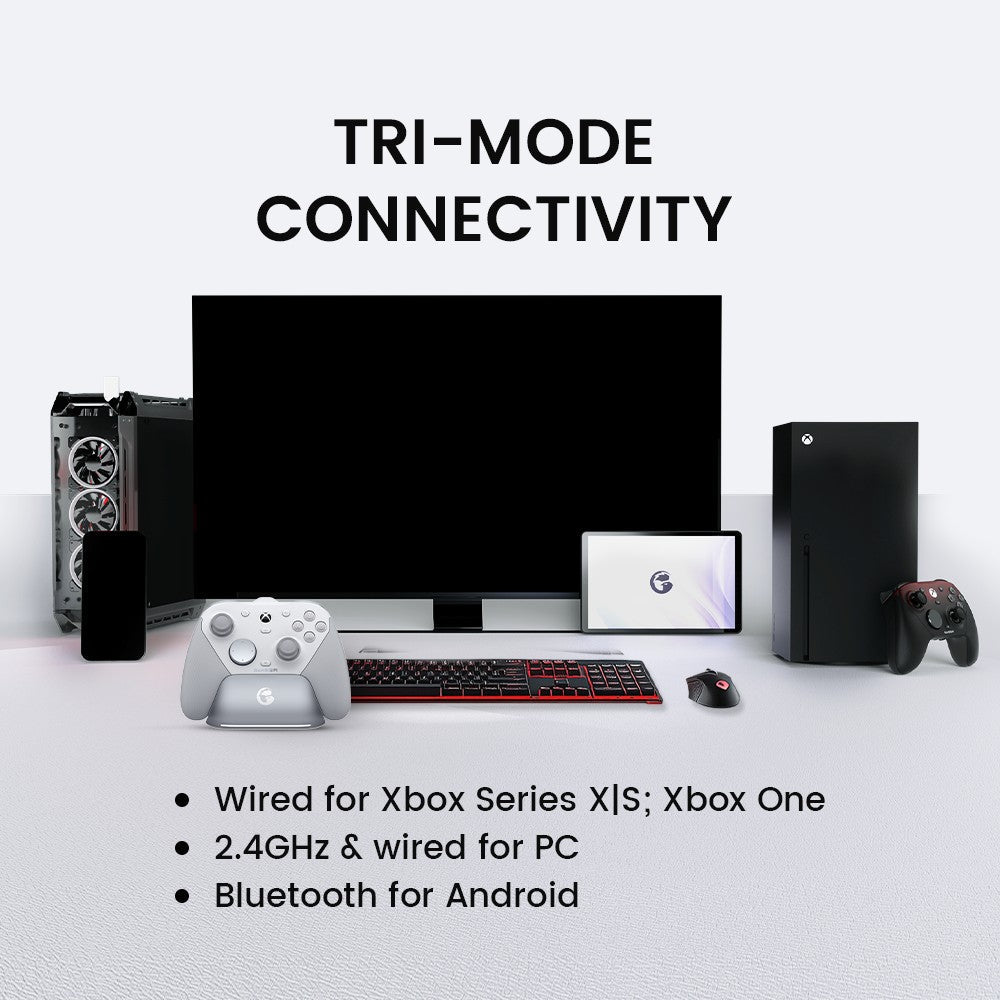 GameSir G7 Pro Xbox Series X|S Controller – Wired for Xbox, Wireless for PC, Bluetooth for Android – Hall Effect, Charging Dock