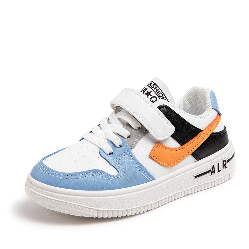 Children's Sneakers Kids Fashion Design White Non-slip Casual Shoes Boys Girls Hook Breathable Sneakers Toddler Outdoor Shoes