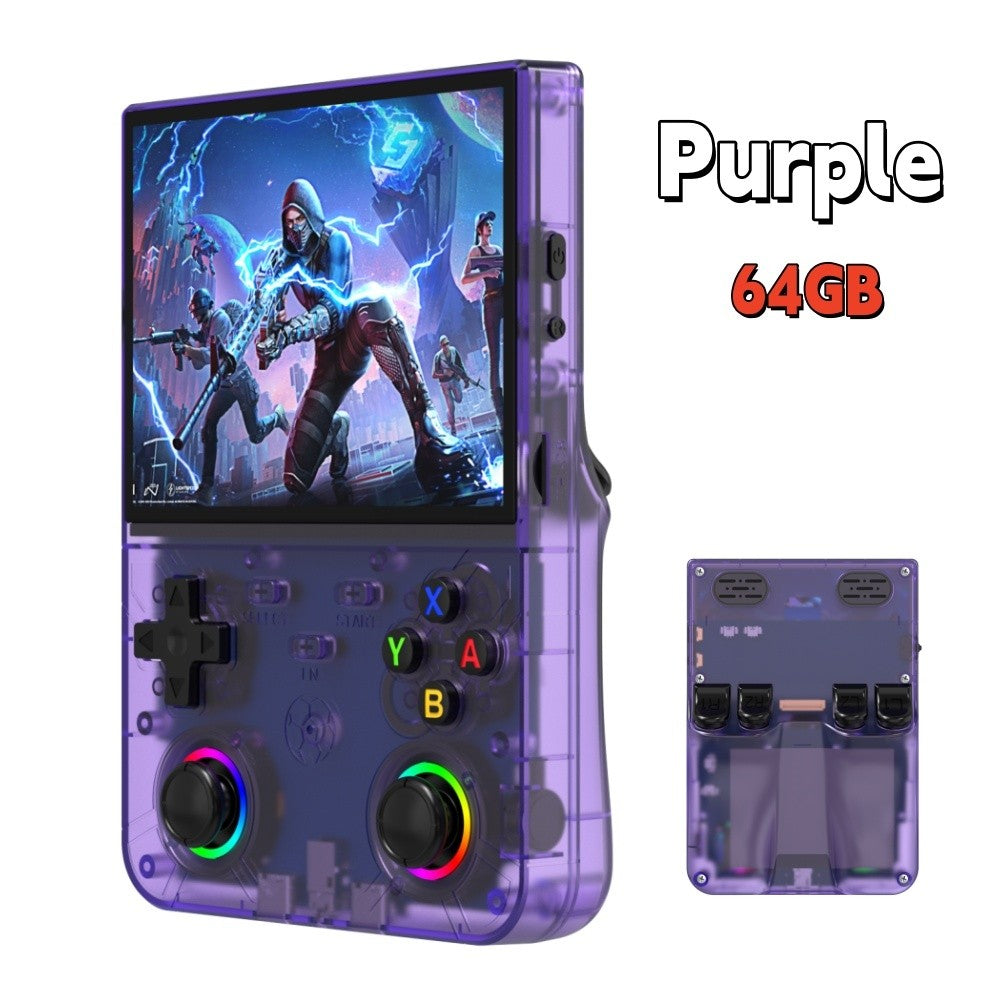 R36 Ultra X Retro Handheld Game Player Open Source Linux System 4.5" Screen Hall Effect Emulator Wireless Gamepad Game Console