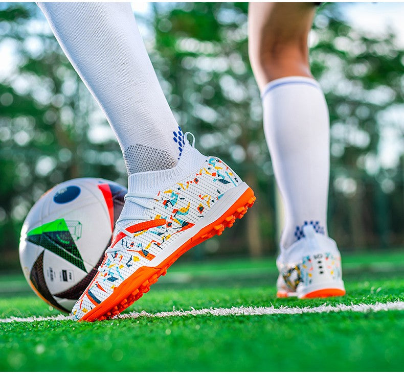 Mens Football Field Boots Ultralight Turf Indoor Society Training Soccer Shoes Cleats for Kids Sneakers TF/FG Football Shoes
