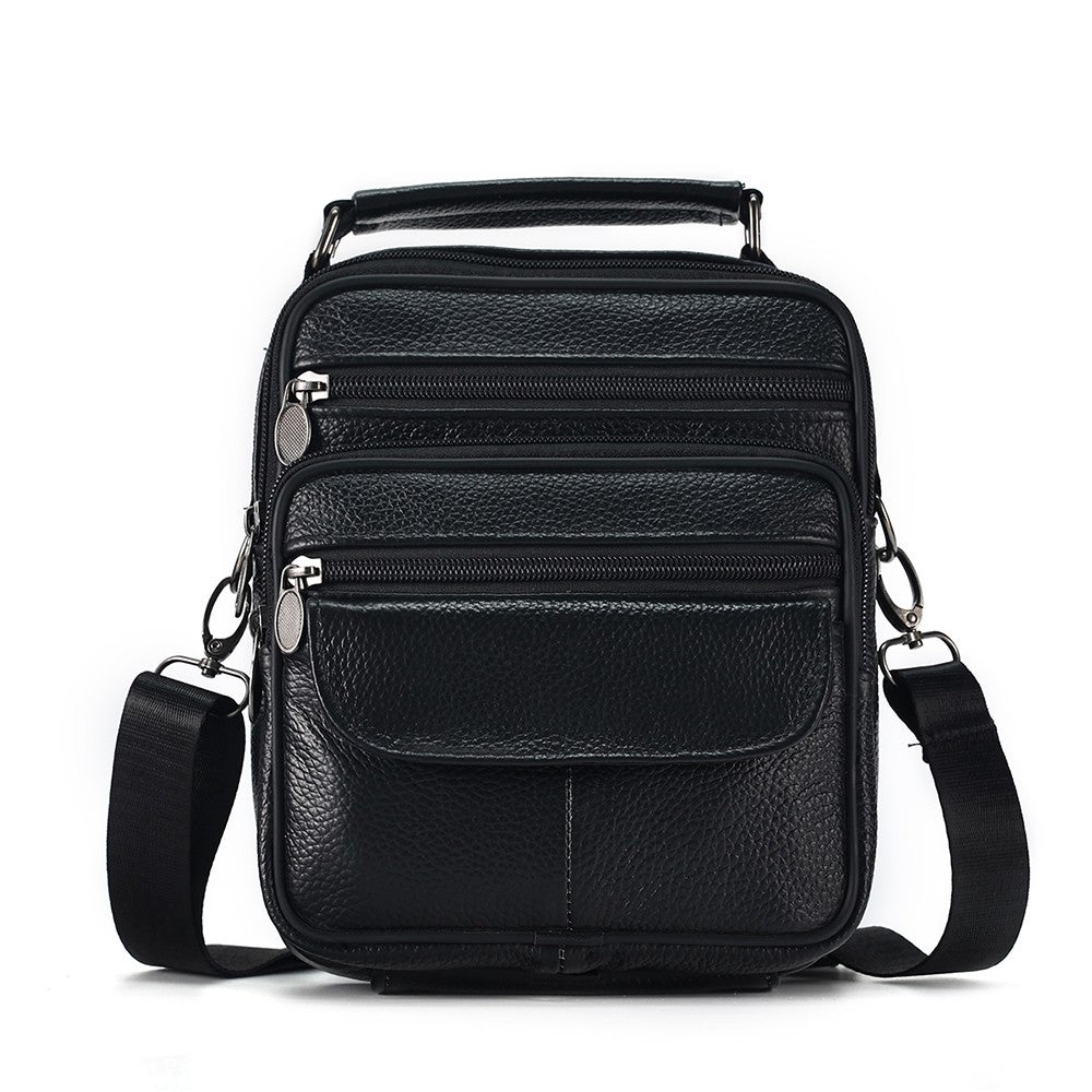 JOYIR Men Genuine Leather Crossbody Bags Messenger Bag for Male Trendy Shoulder Bags Casual Travel Sling Bag Handbags