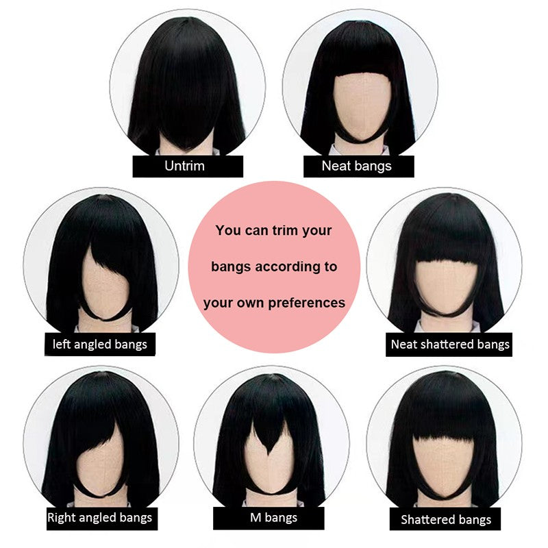 Snoya 30cm synthetic short Wig purple blue red yellow high temperature fiber Wig Costume Party Cosplay Wig 23 colors