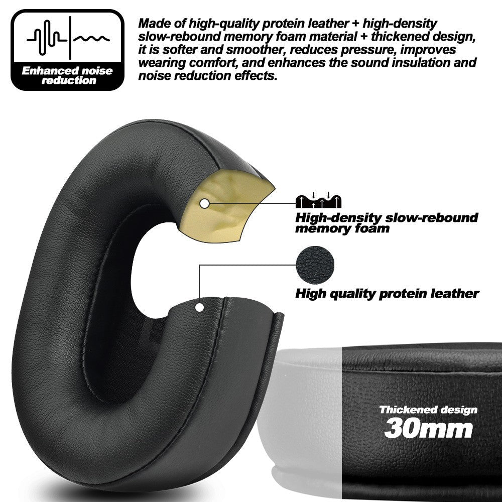 Earphone pads For SONY MDR-7506 V6 V7 CD900ST replacement Earpads Mesh cloth Memory Covers Sponge Soft Protein