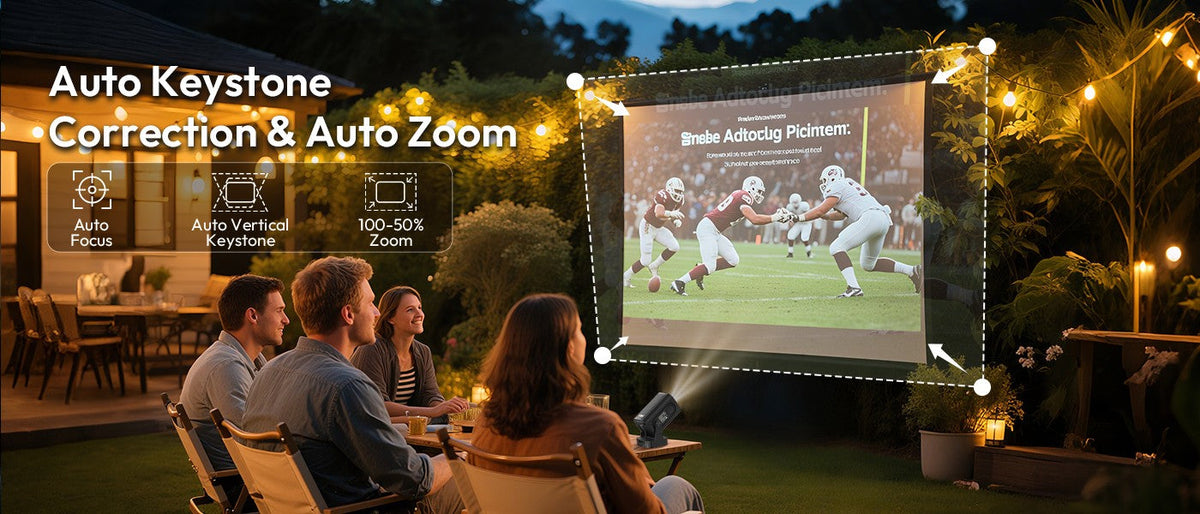 XGODY Projector 4K 350ANSI Short Throw Speaker Base Android Bluetooth WiFi Native 1080P Auto FocusHome Theater