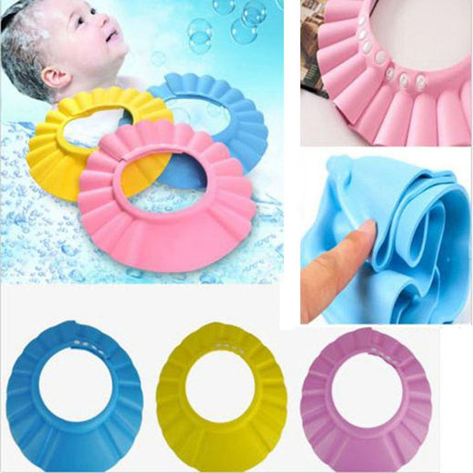Adjustable Baby Kids Shampoo Shower Cap Wash Hair Shield Bathing Hat