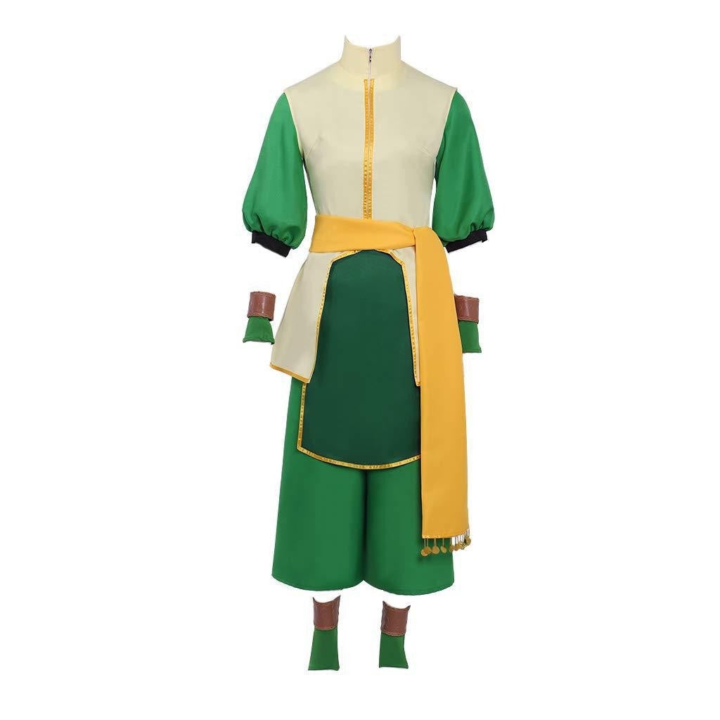 Toph Beifong Cosplay Costume Avatar of Last Airbender Live-action Gray Uniform Vest Tops Pants Outfits Halloween Carnival Suits