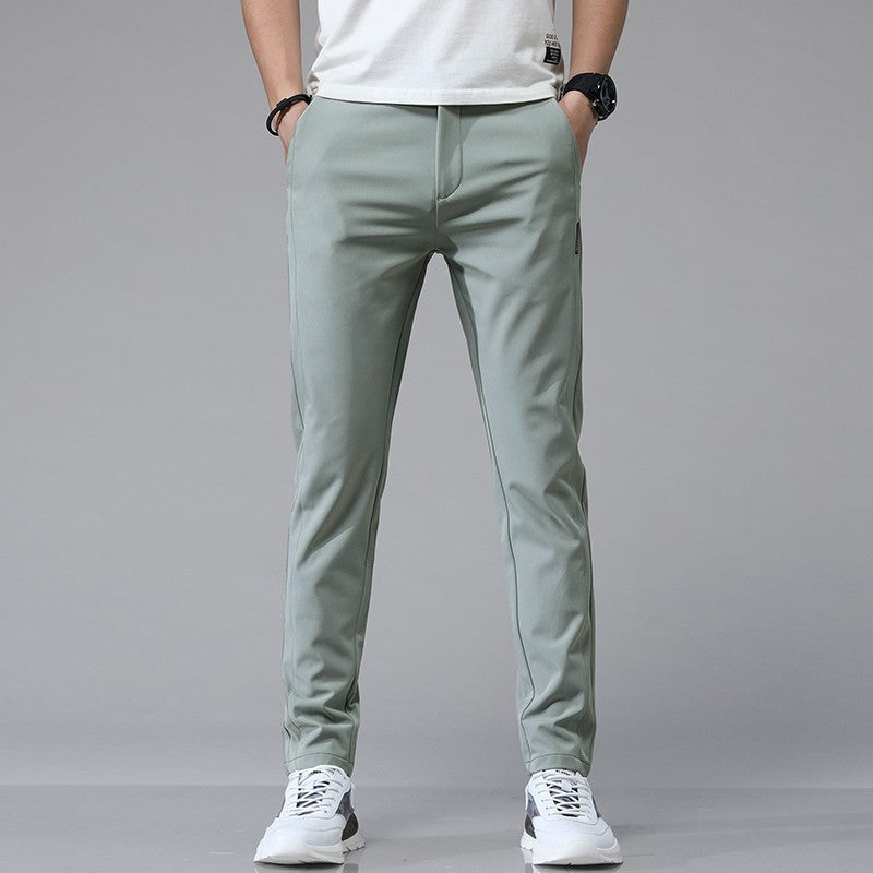 5 Colors Spring Summer Ultra-thin Men's Stretch Slim Straight Casual Pants High Quality Fashion Breathable Golf Sports Trousers