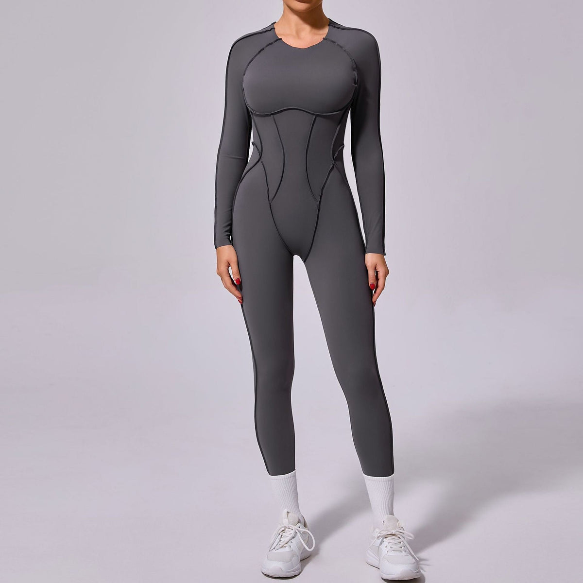 One-piece Yoga Jumpsuit Women Long Sleeved Set Quick Drying Yoga suit Gym Training Suit Sportswear Bodysuits Women Fitness Set