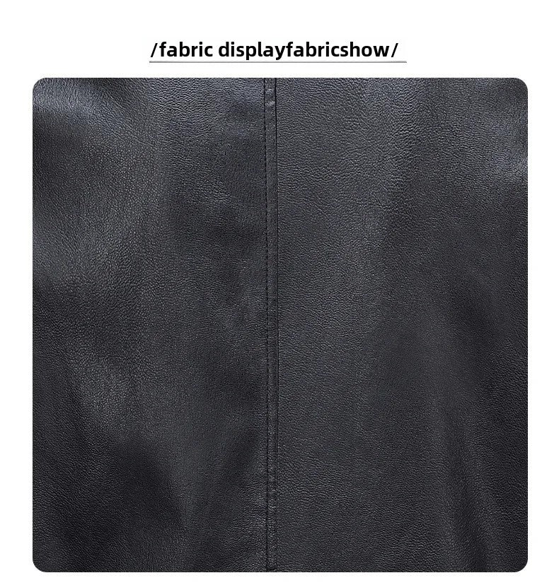 Men's Slim Fit Leather Jacket 2025 New Style Versatile Cool Fashionable PU Leather Coat Casual Streetwear